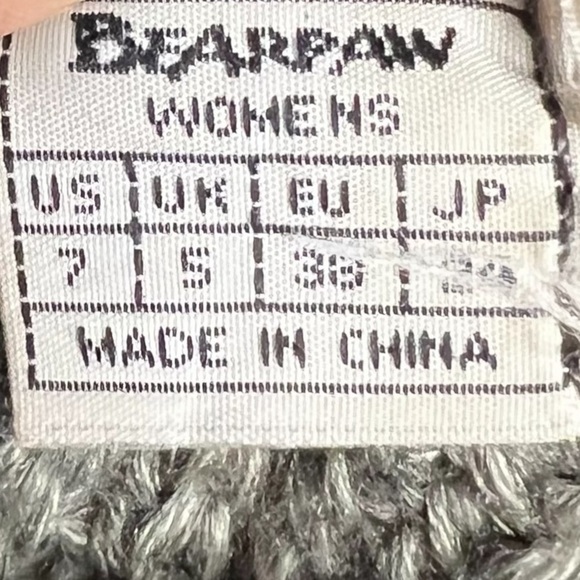🌻Bearpaw Grey Tall (or Short) Comfortable Knit Outdoor Boots Women's Size 7 - Picture 13 of 14